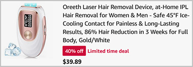 IPL Laser Hair Remover Screenshot