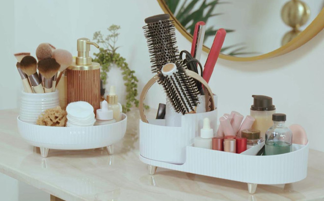 Improvements Rotating Storage Organizer 2 Piece Set Improvements Rotating Storage Organizer 2 Piece Set