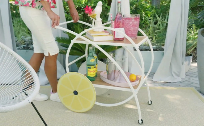 Improvements Sun Flower Bar Cart Improvements Sun Flower Bar Cart
