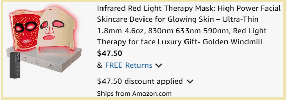 Infrared Red Light Therapy Mask Checkout Page Infrared Red Light Therapy Mask Checkout Page