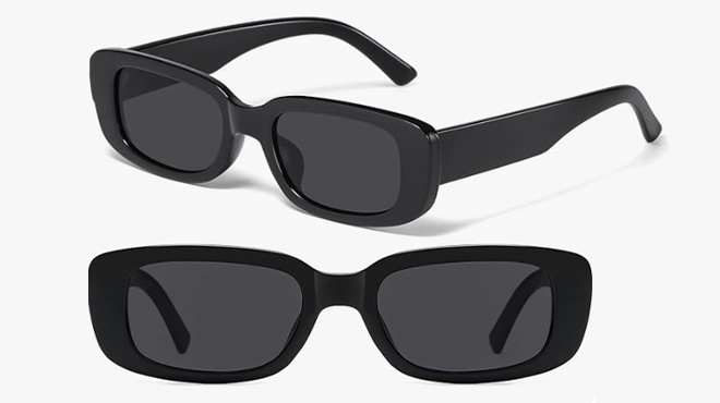 Jaspin Womens Rectangle Sunglasses
