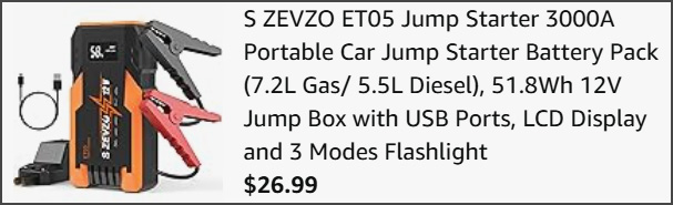 Jump Starter at Checkout