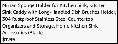 Kitchen Sink Sponge Holder Checkout