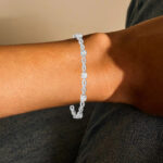Lab Created Sapphire Infinity Link Bracelet