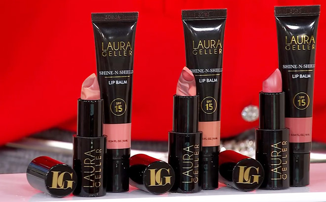 Laura Geller 6 Piece Lipstick and SPF Lip Gloss Set