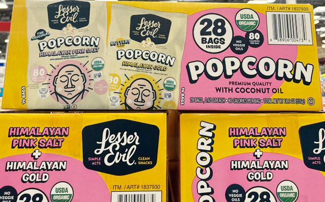 Lesser Evil Popcorn Variety Pack