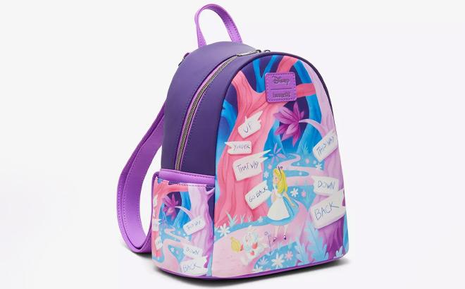 Loungefly Disney Alice In Wonderland Signs Mini Backpack