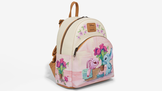 Loungefly Disney Stitch Angel Laundry Day Mini Backpack