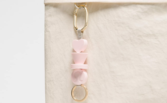 Lululemon Silicone Beaded Keychain
