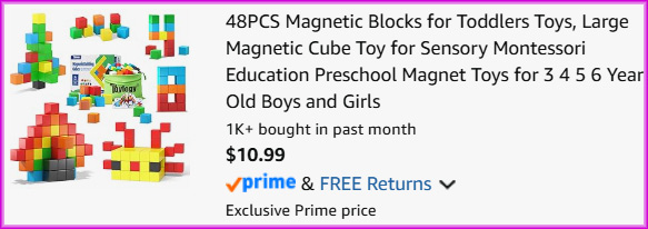 Magnetic Blocks Checkout Screen