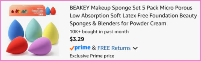 Makeup Sponge Set at Checkout