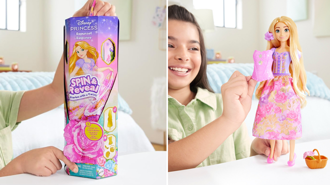 Mattel Disney Princess Spin Reveal Rapunzel Doll