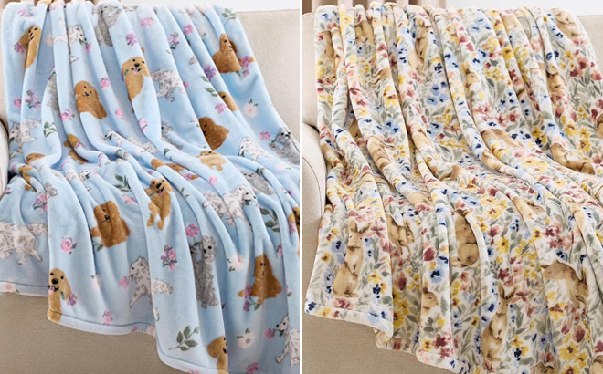 Members Mark Lounge Throws Spring Prints