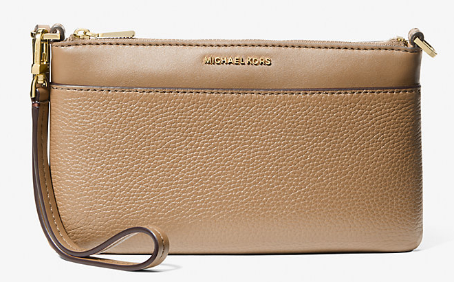 Michael Kors Jet Set Medium Pebbled Leather Wristlet