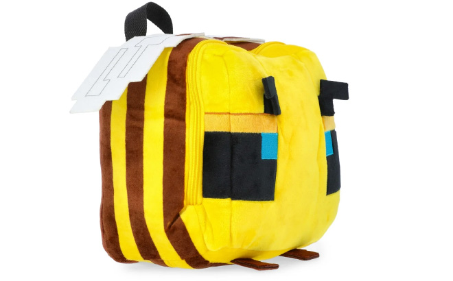 Minecraft Bee Plush Backpack On White Background Minecraft Bee Plush Backpack On White Background