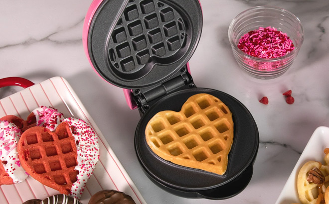 Mini Heart Waffle Maker