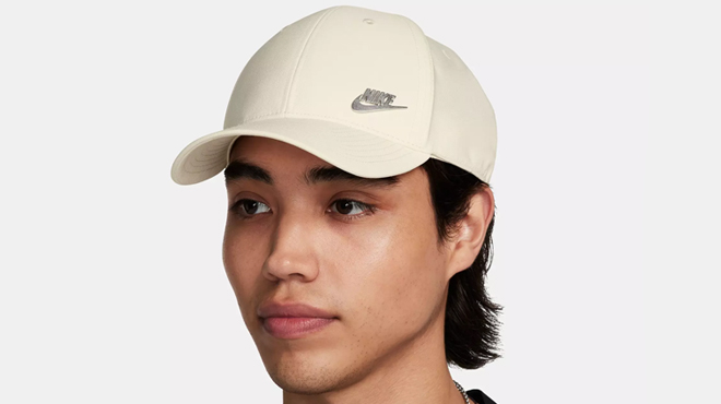 Model Wearing Nike Cap Model Wearing Nike Cap