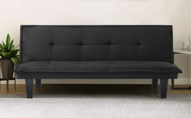 Modern Faux Suede Convertible Futon Sofa Bed Modern Faux Suede Convertible Futon Sofa Bed
