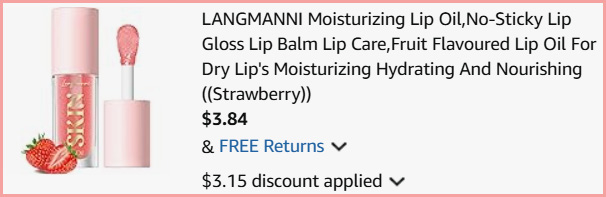 Moisturizing Lip Oil at Checkout Moisturizing Lip Oil at Checkout