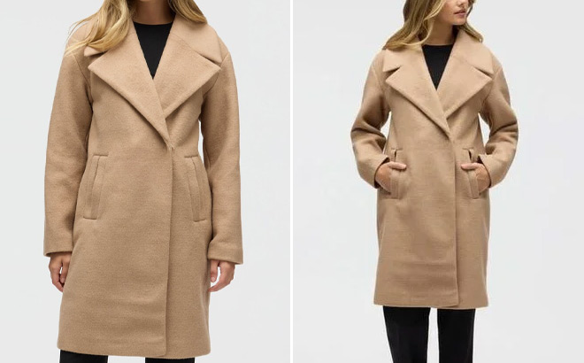 NVLT Notch Lapel Felted Coat