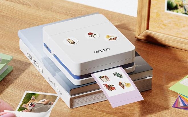 Nelko Mini Portable Printer on the Table