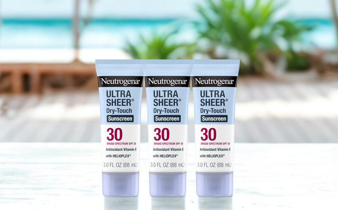 Neutrogena Ultra Sheer Dry Touch Sunscreen 3 pack