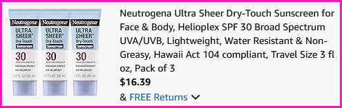 Neutrogena Ultra Sheer Sunscreen Checkout Screen Neutrogena Ultra Sheer Sunscreen Checkout Screen