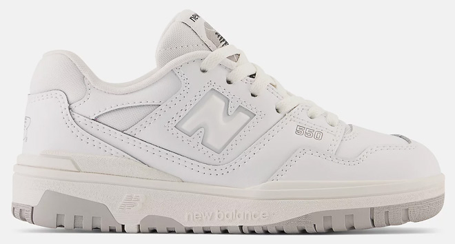 New Balance Little Kids 550 Shoe in White