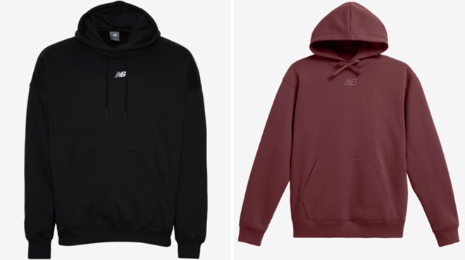 New Balance Oversized Center Embroidered Hoodie