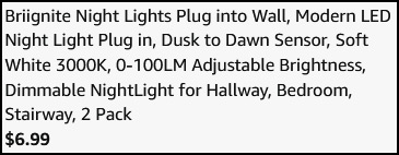 Night Lights Plug 2 Pack Checkout Page