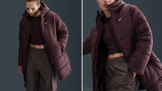 Nike Womens Therma FIT Loose Hooded Parka