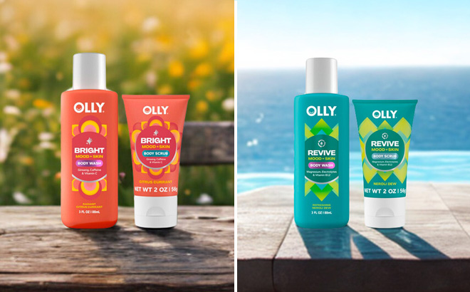 OLLY Body Wash and Body Scrub Mini Pack OLLY Body Wash and Body Scrub Mini Pack