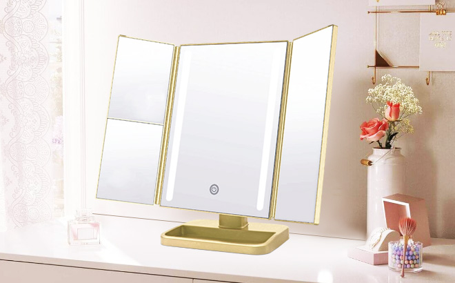 ONYX Professional Anniversary Edition Trifold LED Vanity Mirror