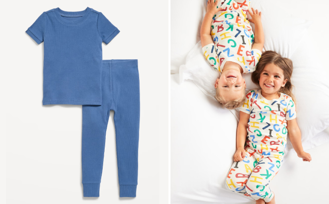 Old Navy Toddler Snug Fit Ribbed Pajama Set Old Navy Toddler Snug Fit Ribbed Pajama Set