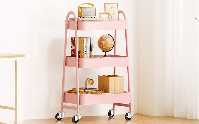 Olixis 3 Tier Rolling Utility Cart