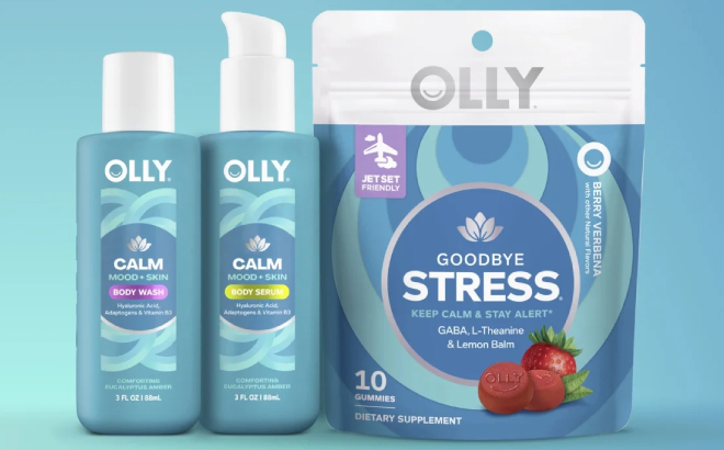 Olly Limited Edition Peace Please Body Care Vitamin 3 Piece Gift Set