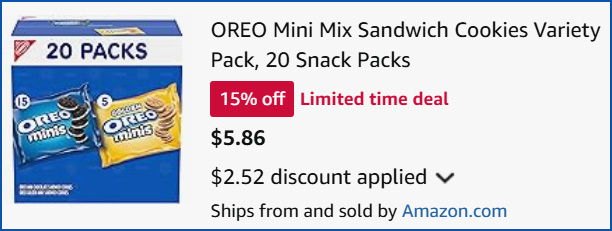 Oreo Cookies Variety Pack at Checkout Oreo Cookies Variety Pack at Checkout