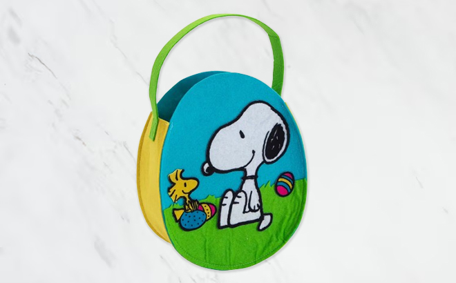 Peanuts Easter Egg Shaped Basket