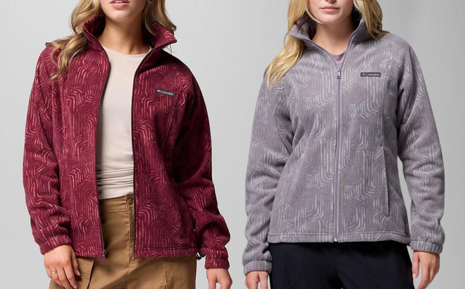 People Wearing Columbia Womens Fleece Jackets in Two Colors People Wearing Columbia Womens Fleece Jackets in Two Colors