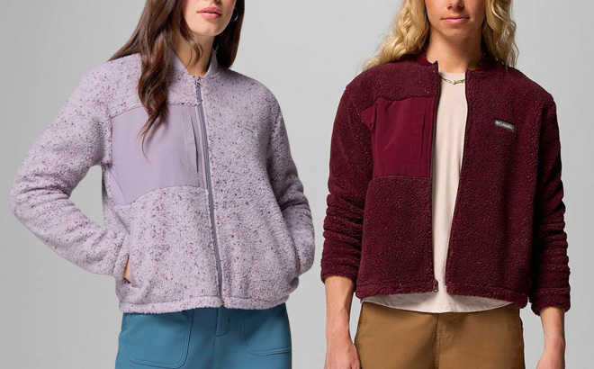 People Wearing Columbia Womens Stellar Path Fleece Bomber Full Zip Jacket People Wearing Columbia Womens Stellar Path Fleece Bomber Full Zip Jacket