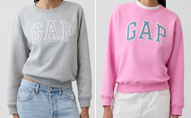 People Wearing GAP Factory Logo Sweatshirts