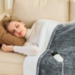 Person Using Heated Blanket