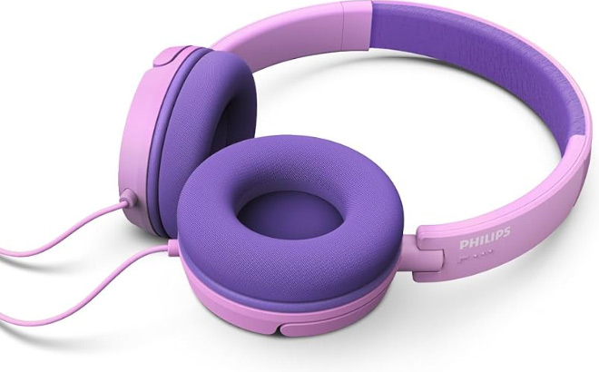 Philips K2019 3 5mm Wired Kids On Ear Headphone Pink