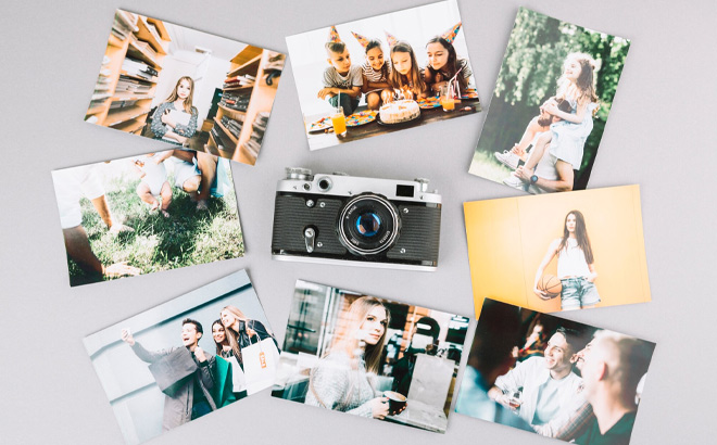 Photo Prints on the Table