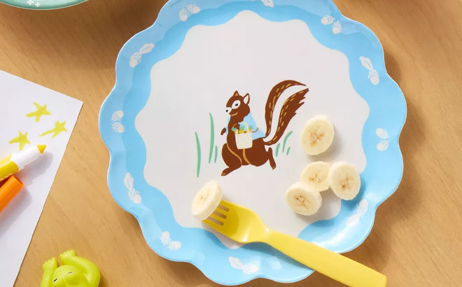 Pillowfort 10 Inch Squirrel Dinner Plate Pillowfort 10 Inch Squirrel Dinner Plate