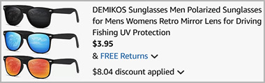 Polarized Sunglasses 3 Pack Screenshot Polarized Sunglasses 3 Pack Screenshot