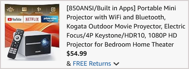 Portable Mini Projector at Checkout Portable Mini Projector at Checkout