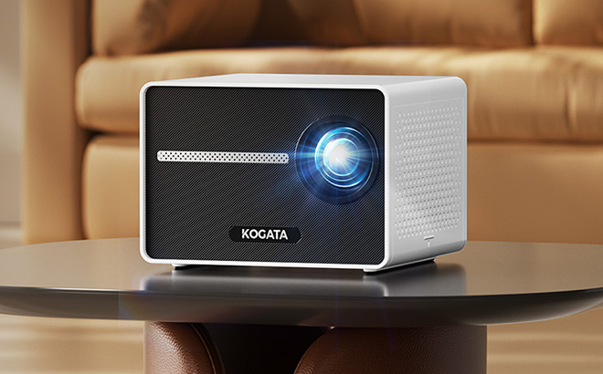 Portable Mini Projector on the Table