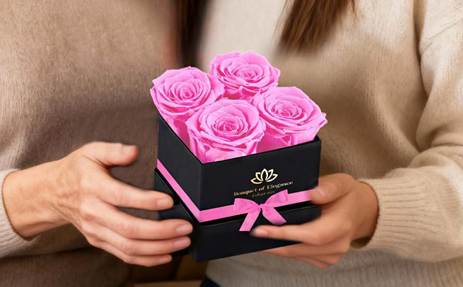 Preserved Rose – Pink Roses in a Box Preserved Rose – Pink Roses in a Box