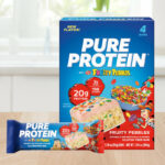 Pure Protein Bars 4 Pack Box on a Table